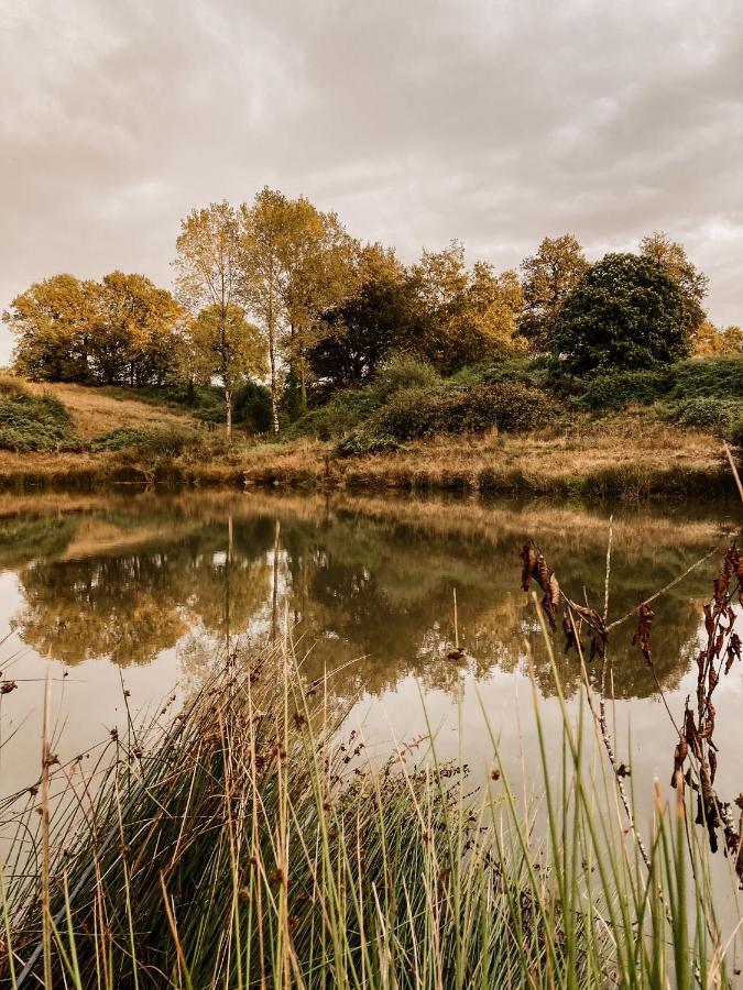 La Ferme Du Pont De Maumy, Cabane Au Bord De L'Etang Et Bain Nordique Busserolles Eksteriør billede