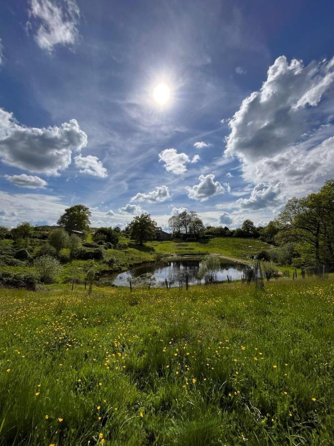 La Ferme Du Pont De Maumy, Cabane Au Bord De L'Etang Et Bain Nordique Busserolles Eksteriør billede